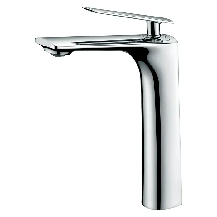 Imex Escocia Grifo de lavabo alto - Cromo, Brillante - Elegante grifo cromado para el baño. Este moderno mezclador de lavabo impresiona por su diseño delgado y la artesanía de alta calidad.
