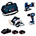 Bosch Professional Set orodij GSB 18V-45 + GST 18V-125 S + GKS 18V 57-2 + GAL 18V-40 + 2 x GBA 18V 4.0Ah 