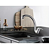 Rousseau Grifo monomando de cocina Newbury (Cromo, Brillante, Caño alto)