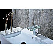Rousseau Cristali Grifo de lavabo cascada (Cromo, Brillante)