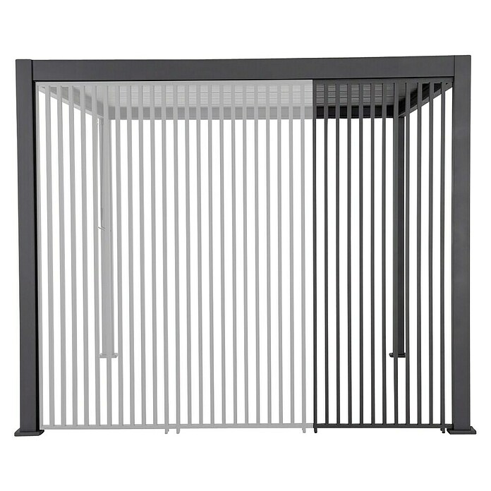 Sunfun Bočna stena za paviljon Lucca  (Š x V: 123,5 x 234 cm, Vertikalne lamele, Za paviljon Sunfun Lucca dolžine 400 cm) | 8298 - Gartenzelte/Pavillons | ICFA - Sonnenschutz | ICF - Sonnenschutz | IC - Freizeit im Garten | I - Stadtgarten | BAUHAUS