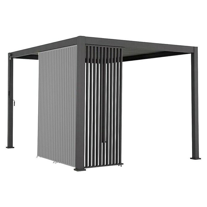 Sunfun Bočna stena za paviljon Lucca  (Š x V: 123,5 x 234 cm, Vertikalne lamele, Za paviljon Sunfun Lucca dolžine 400 cm) | 8298 - Gartenzelte/Pavillons | ICFA - Sonnenschutz | ICF - Sonnenschutz | IC - Freizeit im Garten | I - Stadtgarten | BAUHAUS