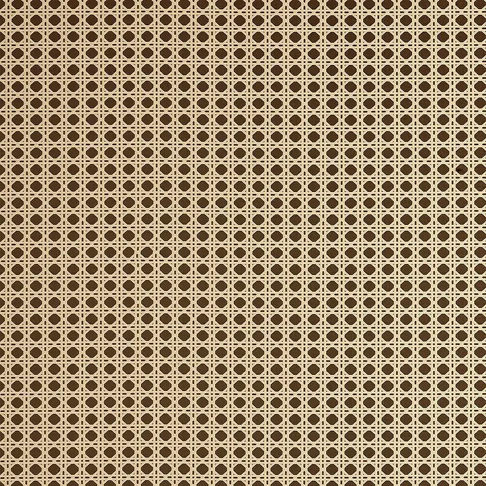D-c-fix Rollo adhesivo vinílico Ratán - 200 x 45 cm, Marrón, Autoadhesivo - Imagen de un trenzado vienés tradicional, que ofrece una estética elegante y atemporal para muebles y proyectos de decoración de interiores.