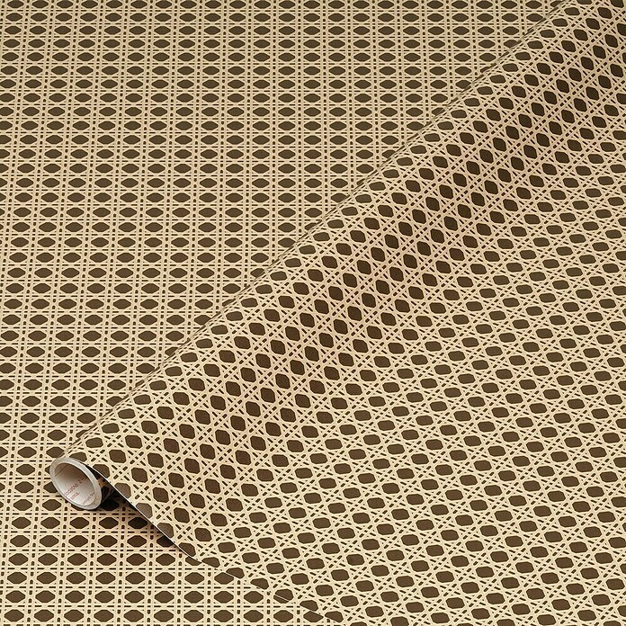 D-c-fix Rollo adhesivo vinílico Ratán (200 x 45 cm, Marrón, Autoadhesivo) | BAUHAUS