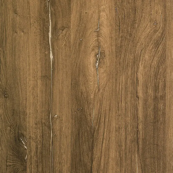 D-c-fix Rollo adhesivo vinílico Roble Asta - 200 x 45 cm, Roble, Autoadhesivo - Primer plano de una superficie de madera con patrones de grano marcados y tonos naturales, ideal para diseño de muebles.