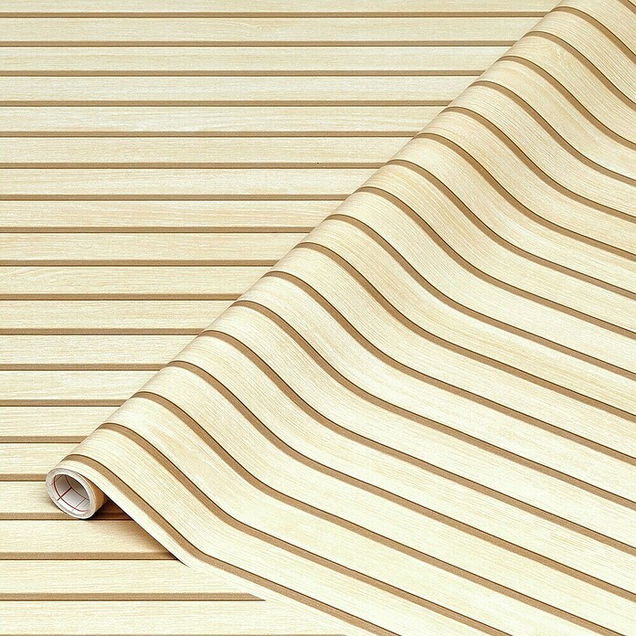 D-c-fix Rollo adhesivo vinílico Listones de madera (200 x 45 cm, Marrón, Autoadhesivo) | BAUHAUS