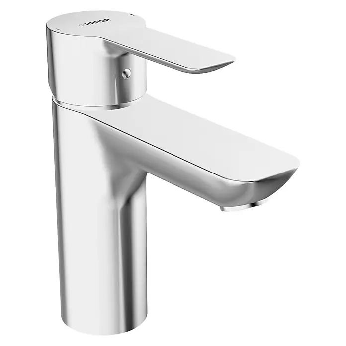 Hansa Ligna Waschtischarmatur - Mit Zugstange, Chrom, Glänzend - Glänzender Hansa Waschtisch Einhebelmischer in Chrom. Das moderne Design passt perfekt in jedes Badezimmer.