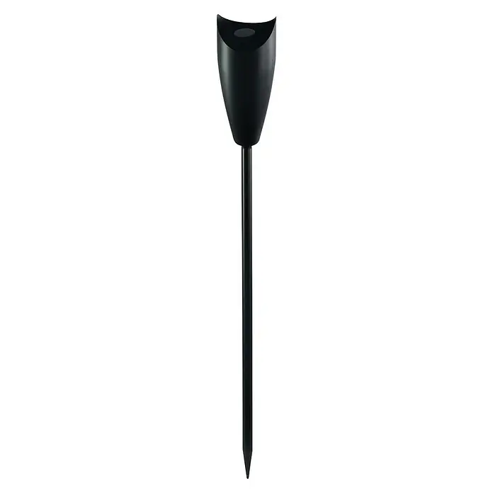 Gartenfackel - Ø x H: 10 x 150 cm, Edelstahl - Elegante, schwarze Gartenfackel. Die schlanke Form und das moderne Design machen sie zu einem stilvollen Accessoire für jeden Außenbereich.
