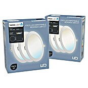 Tween Light Pack downlights LED (20 W, Ø x Al: 22 x 1,8 cm, Blanco, Blanco cálido, 3 ud.) | BAUHAUS