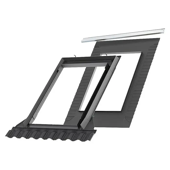 VELUX buitenzonwering MHL F04 / F06 / F08 zwart 5060 handbediend