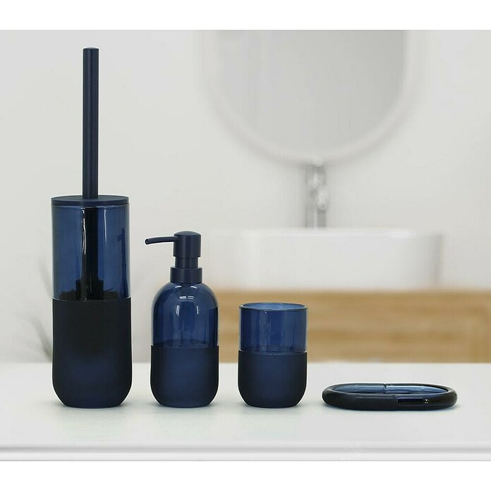 Aquasanit Midnight Escobillero de suelo (Cerámica, Azul) | BAUHAUS