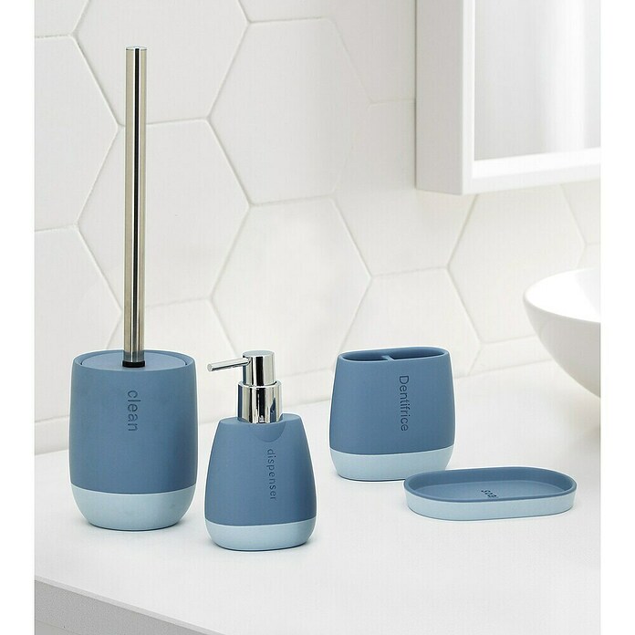 Aquasanit Silk Portacepillos (Poliresina, Azul) | BAUHAUS