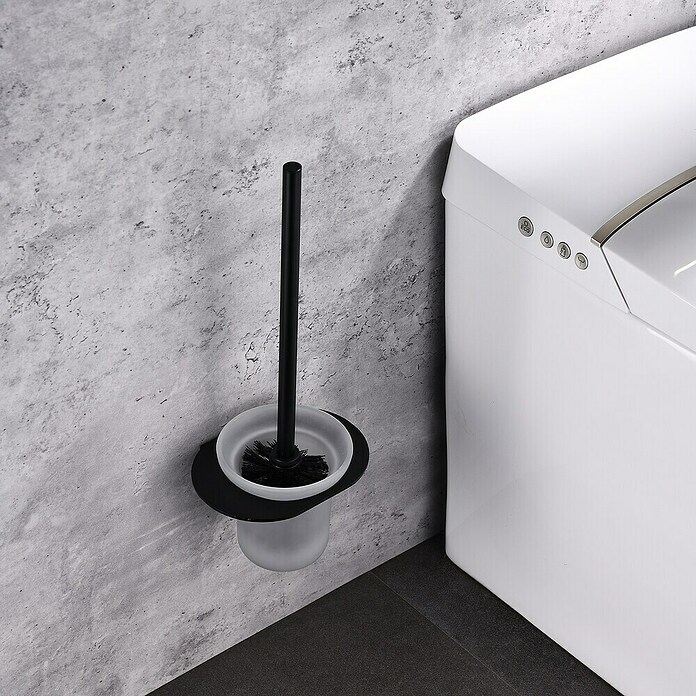 Aquasanit Evolution Escobillero (Vidrio, Negro)