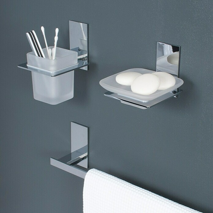 Aquasanit Toallero de barra (1 brazo, Brillante, Ancho: 45 cm) | BAUHAUS