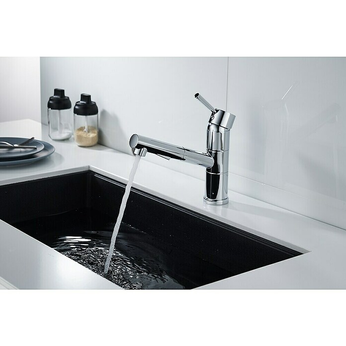 Grifo de cocina Kansas (Cromo, Brillante) | BAUHAUS