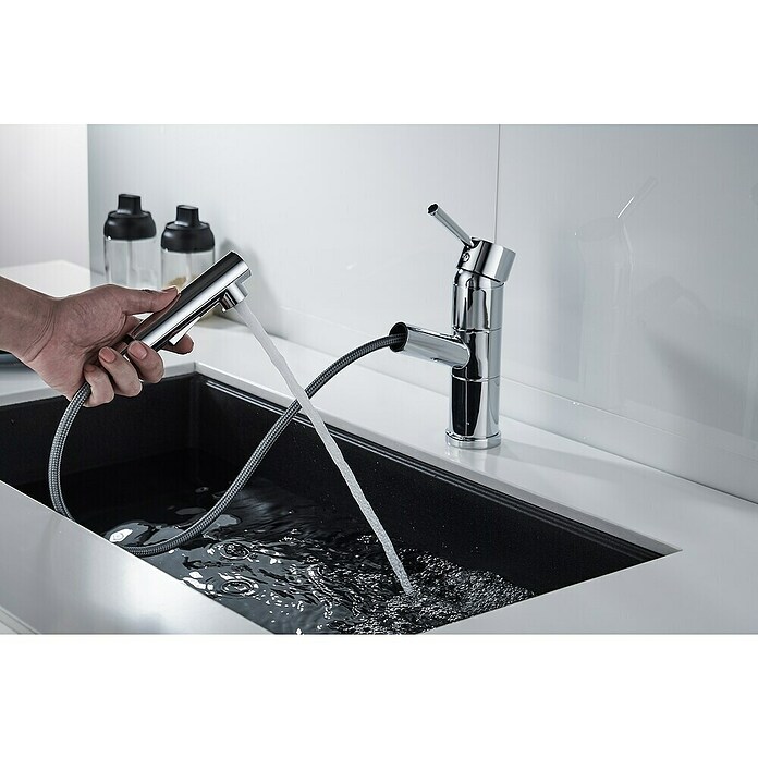 Grifo de cocina Kansas (Cromo, Brillante) | BAUHAUS
