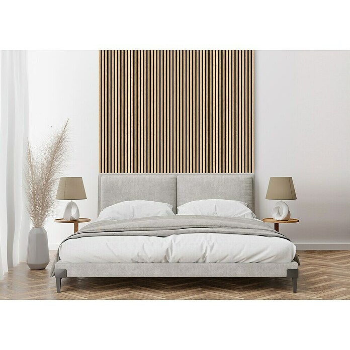 Akustikpaneel Acustico (Eiche natur furniert, L x B x S: 2 400 x 572,5 x 19 mm) | BAUHAUS
