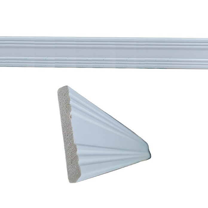 Oknum Rodapié antihumedad EPS (220 cm x 12 mm x 90 mm, Poliestireno expandido, Blanco) | BAUHAUS