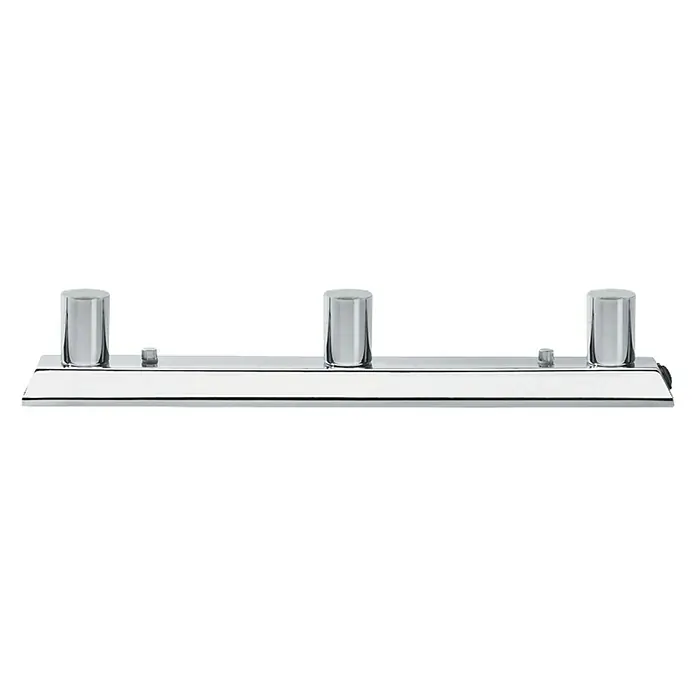 Paulmann Spiegelleuchte Regula - 120 W, L x B x H: 42 x 5 x 7,5 cm, Chrom, Anzahl Leuchtmittel: 3 Stk. - Eine elegante, verchromte Handtuchhalterung mit drei zylindrischen Haltern, die jedem Badezimmer einen modernen Touch verleiht.