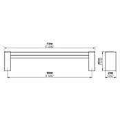 Siro Pohištveni ročaj  (Vrsta pohištvenega ročaja: Drog, Do x Š x V: 172 x 21 x 30 mm, Aluminij) | 1150 - Möbelknöpfe und Griffe | AAEB - Möbelbeschläge | AAE - Beschläge | AA - Eisenwaren | A - Eisenwaren | BAUHAUS