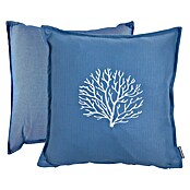 Marine Business Waterproof Cojín de exterior Aruba bordado (L x An: 45 x 45 cm, Blue, 2 ud.) | BAUHAUS