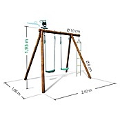 Soulet Schaukel Tonka (B x L: 166 x 200 cm, Holz) | BAUHAUS