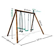 Soulet Doppelschaukel Polo (L x B x H: 30,7 x 18,9 x 22,2 cm, Holz) | BAUHAUS