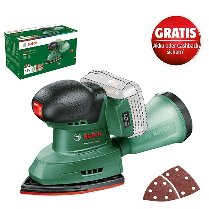 Bosch Power for All 18V Akku-Multischleifer EasySander 18V-8 (18 V, Ohne Akku, 22.000 U/min) | BAUHAUS