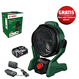 Bosch Power for All 18V Akku-Ventilator UniversalFan 18V-1000 (18 V, 1 Akku, 2 Ah, Luftmenge: 1000 m³/h)