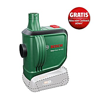 Bosch Power for All 18V Akku-Luftpumpe EasyInflate 18V-500 (Ohne Akku, 18 V)