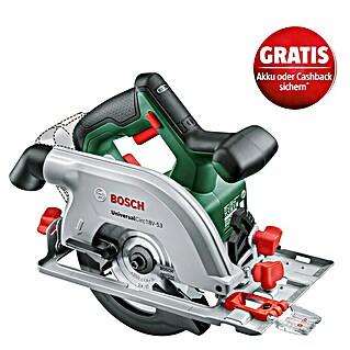 Bosch Power for All 18V Akku-Handkreissäge UniversalCirc 18V-53 (Leerlaufdrehzahl: 4.300 U/min, 1 Akku, 6 -tlg.)
