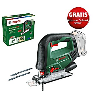 Bosch Power for All 18V Akku-Pendelhubstichsäge Advanced Saw 18V-140 (18 V, Ohne Akku, Leerlaufhubzahl: 0 /min - 3.000 /min)