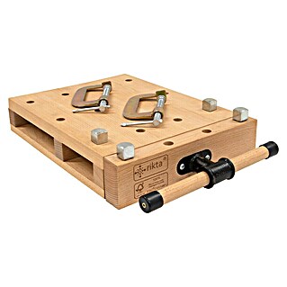 Rikta Hobelbank (L x B x H: 47 x 29 x 7 cm, Buchenholz Massiv, Tragbar)