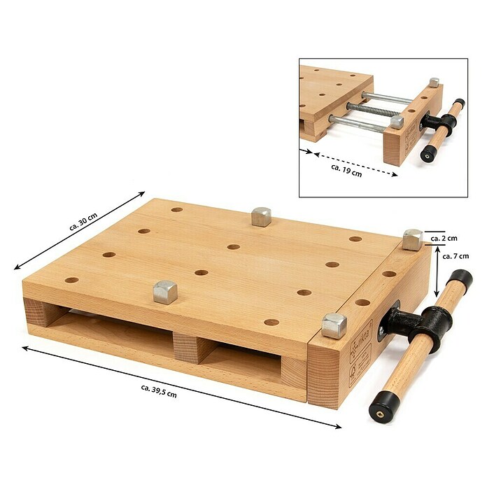 Rikta Hobelbank (L x B: 47 x 29 cm, Arbeitshöhe: 7 cm, Holz) | BAUHAUS