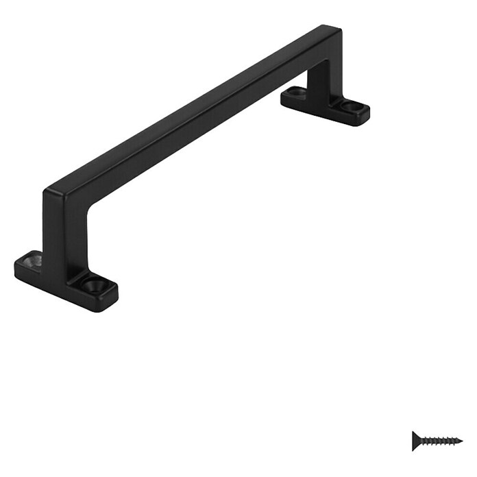 Siro Ručka za namještaj  (D x Š x V: 138 x 30 x 30 mm, Čelik, Crna) | BAUHAUS