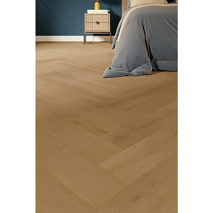 Vinylvloer PVC Silence Rustig (710 x 142 x 7,5 mm, Visgraat, Rustig) | BAUHAUS