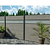 GroJa BasicLine Steckzaun (180 x 30 cm, Grey Ash Cut) | BAUHAUS