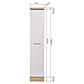 Respekta Merle Apotheker-Hochschrank (B x T x H: 30 x 60 x 144,8 cm, Weiß, mit Arbeitsplattenabdeckung) | BAUHAUS
