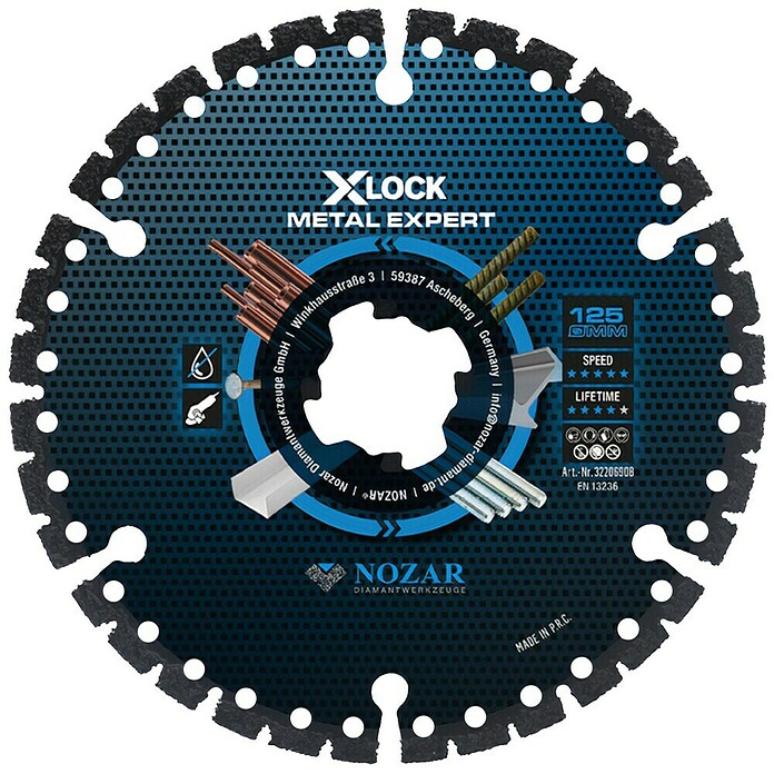 Nozar Diamant-Trennscheibe X-Lock Metall Expert (Durchmesser Scheibe: 125 mm, 1 Stk.) | BAUHAUS