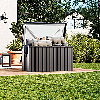 Tepro Garten-Aufbewahrungsbox Store M (B x T x H: 131,8 x 79,4 x 72,7 cm, Anthrazit, Stahl)