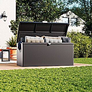 Sunfun Lumar Aufbewahrungsbox (L x B x H: 80 x 160 x 72 cm, Stahl, Night-Grey)