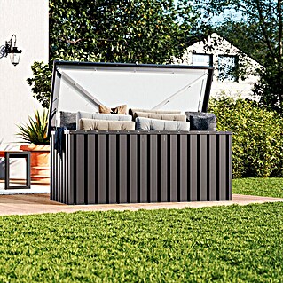Tepro Garten-Aufbewahrungsbox Store L (B x T x H: 172,8 x 78,5 x 72,5 cm, Anthrazit, Stahl)