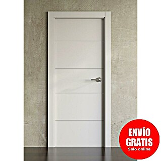 Puerta interior Recife Kuarex (72,5 x 203 cm, Izquierda, Blanco, Maciza aligerada)