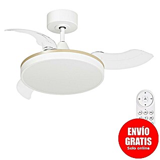 Arte confort Ventilador de techo Ginebra (Blanco, 91 cm, 28 W, Blanco cálido)