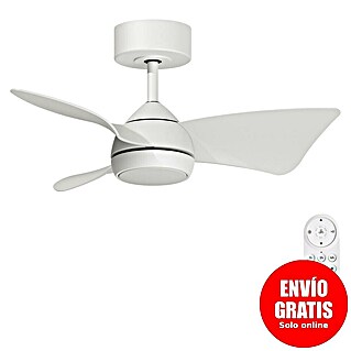 Arte confort Ventilador de techo Roma (Blanco, 76 cm, 16 W, Blanco cálido)