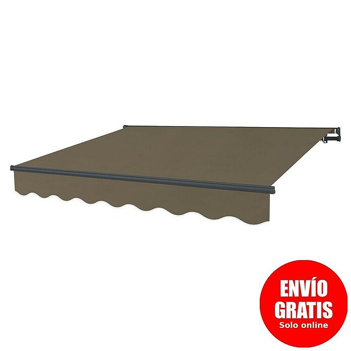 SmartSun Toldo de brazos articulados Dark Easy Lite Habana (Marrón, Ancho: 2,95 mm, Caída: 2 m) | BAUHAUS