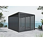 Sunfun Milos Panel lateral (An x Al: 368 x 217 cm, Antracita, Para pérgola con laterales Milos, Profundidad: 8,5 cm) | BAUHAUS