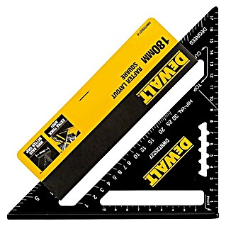 DeWalt Escuadra de comprobación DWHT25227-0 (Largo: 180 mm, Aluminio)
