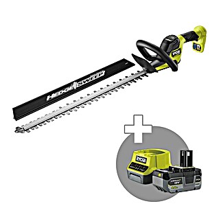 Ryobi ONE+ Akumulatorske škarje za živo mejo RY18HTX60A-0 Starter set (18 V, Li-ion, Dolžina reza: 60 cm)