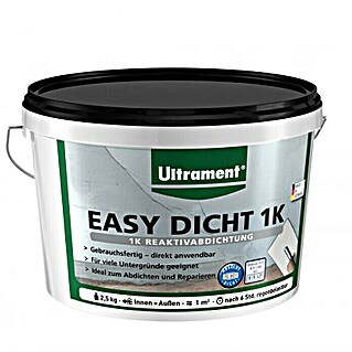 Ultrament Reactieve afdichting Easy Dicht (2,5 kg, 1 componenten, Bitumenvrij)